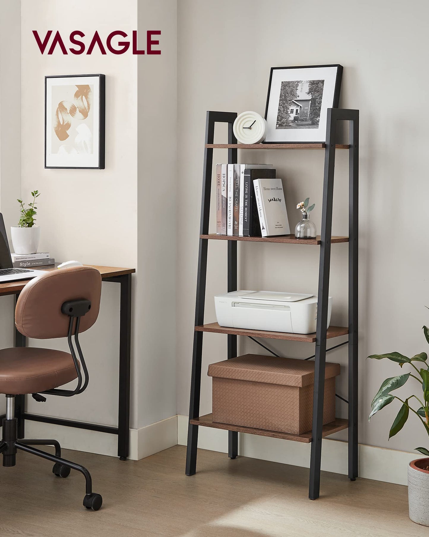 VASAGLE 5-Tier Ladder Bookshelf