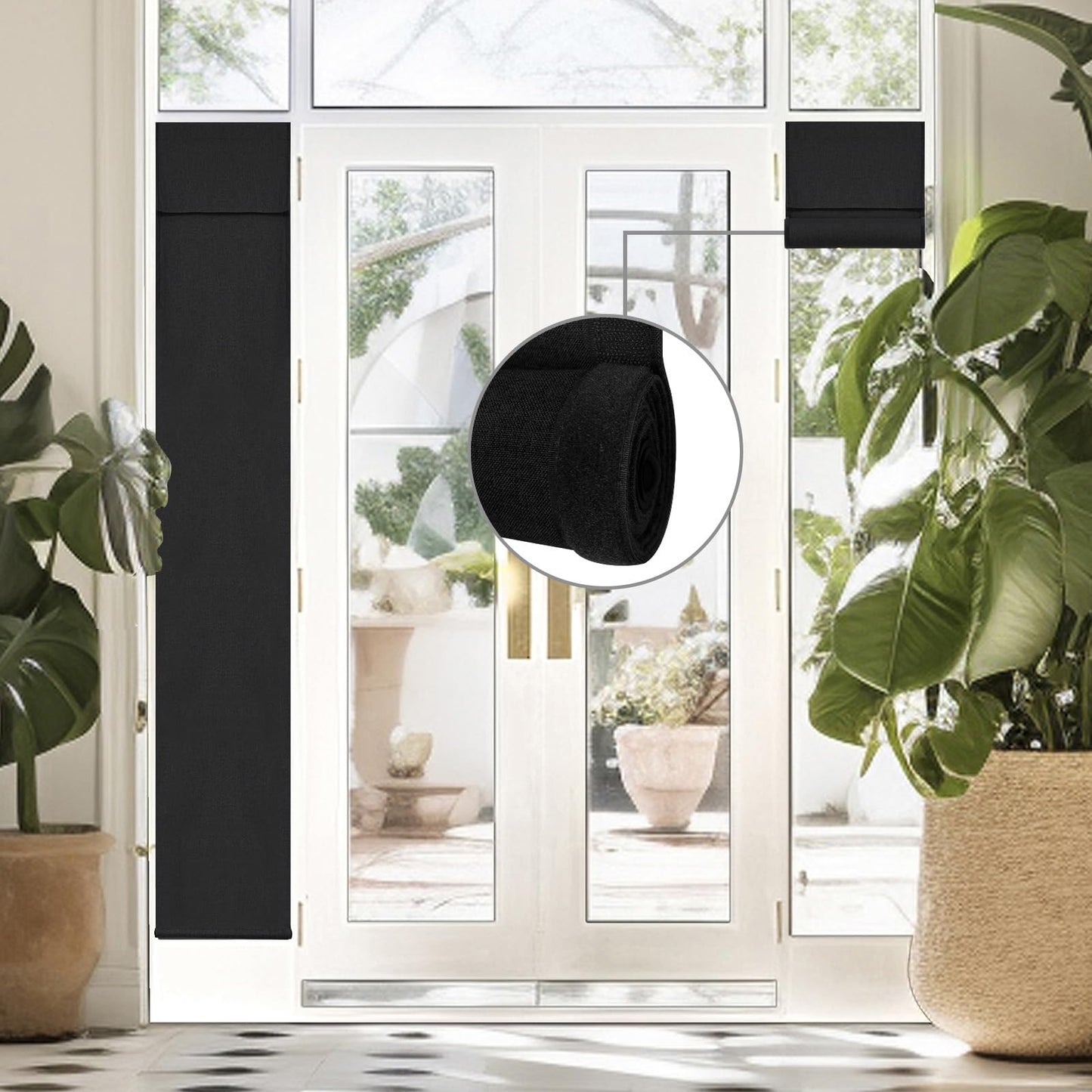 WDFour French Door Curtain – Light Gray