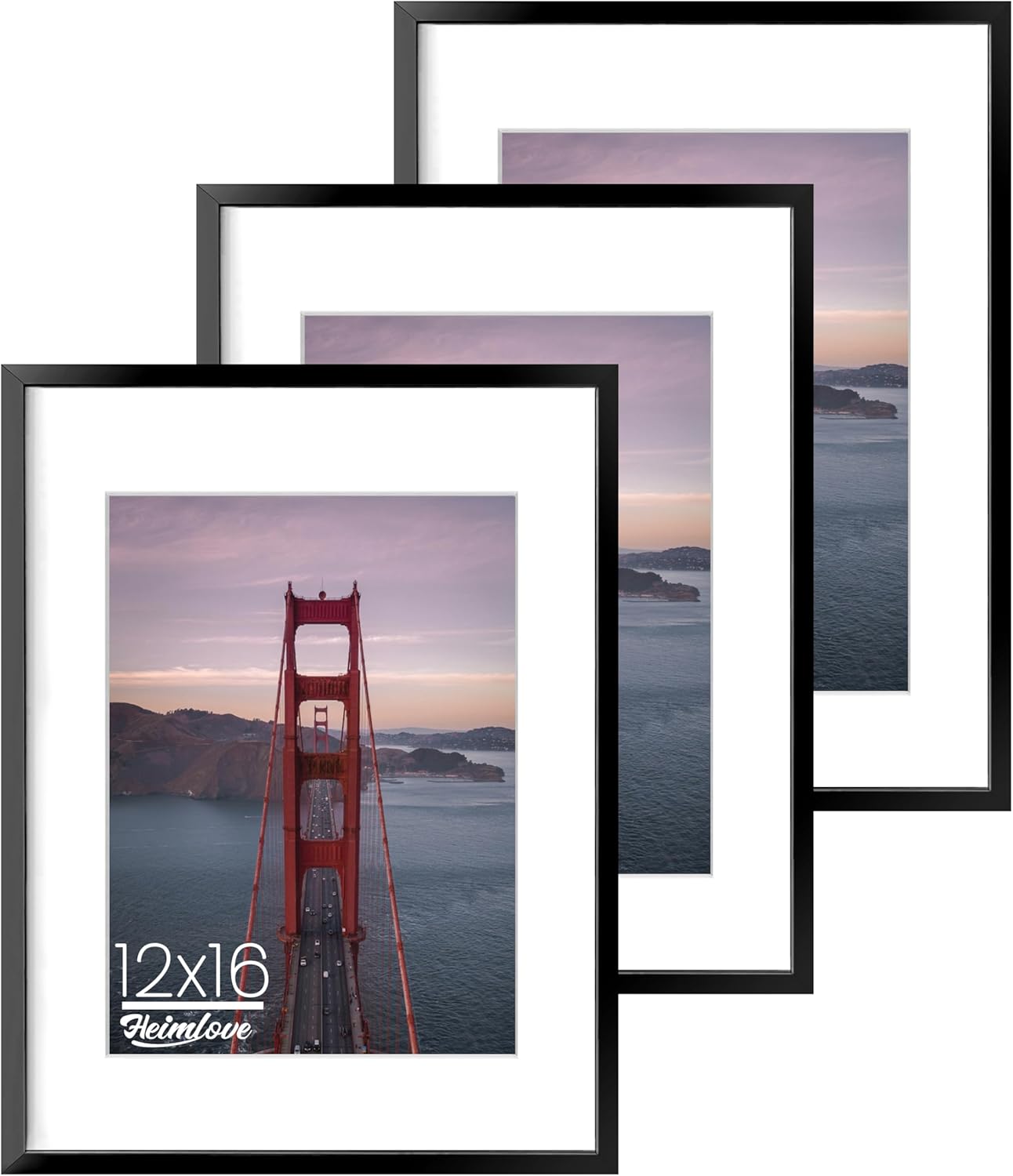Heimlove 3-Pack 16x20 Black Metal Frames