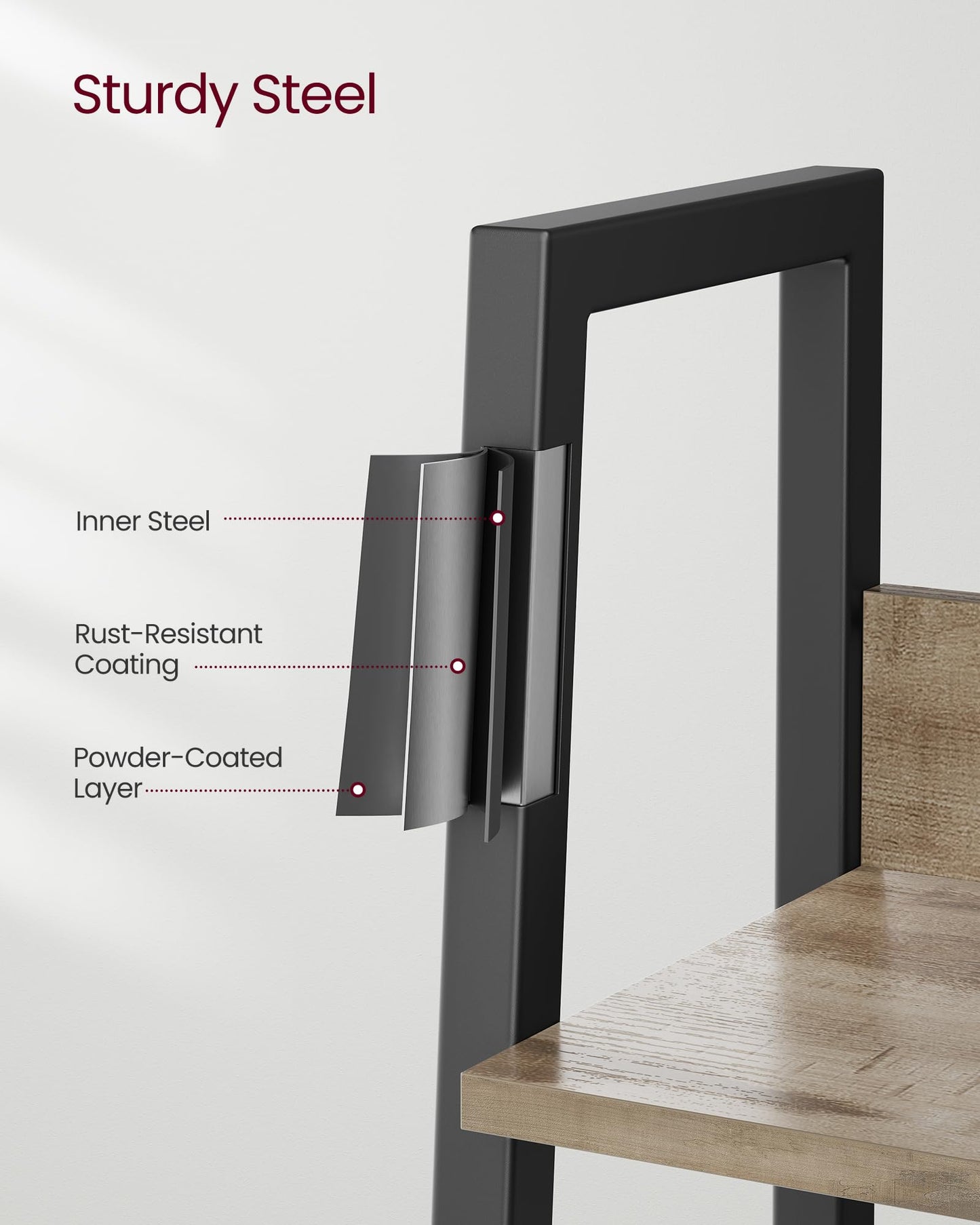 VASAGLE 5-Tier Ladder Bookshelf