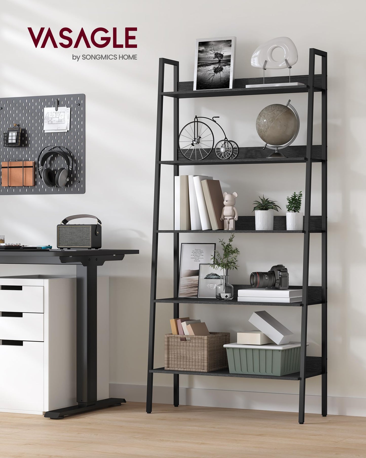VASAGLE 5-Tier Ladder Bookshelf