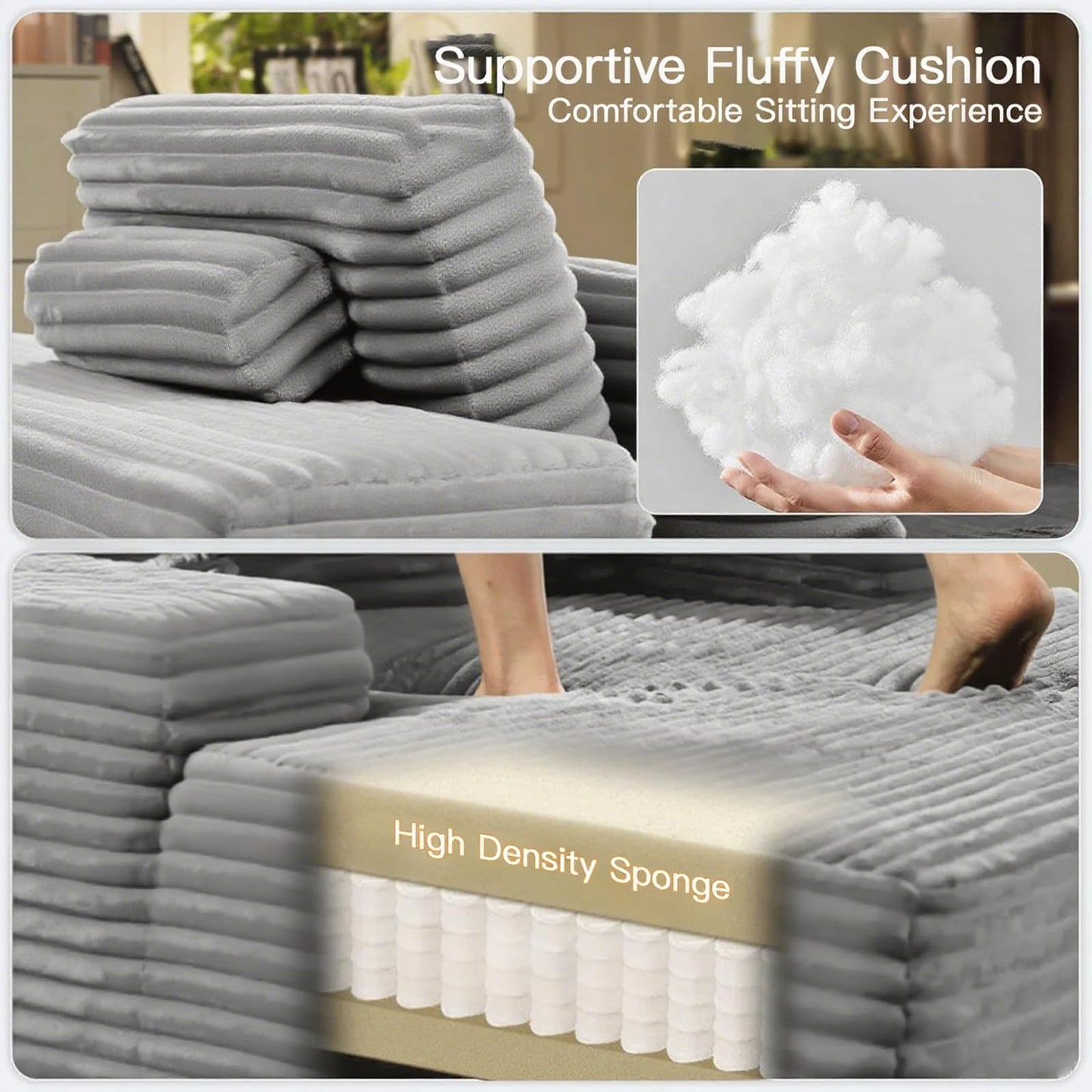 68" Beige Chaise Lounge Chair