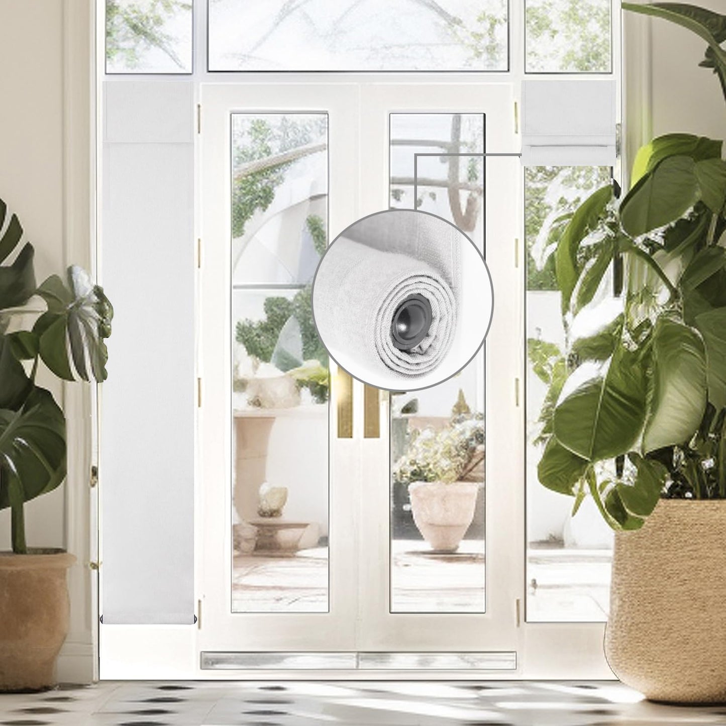 WDFour French Door Curtain – Light Gray