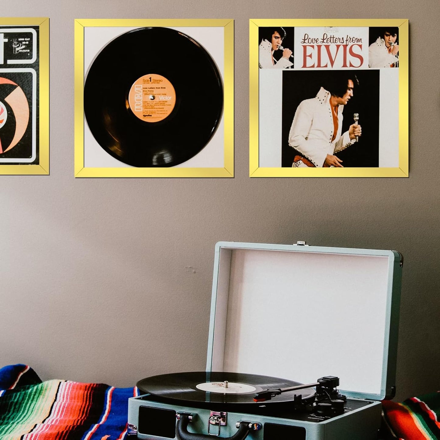 4-Pack 12.5" White Vinyl Record Frames