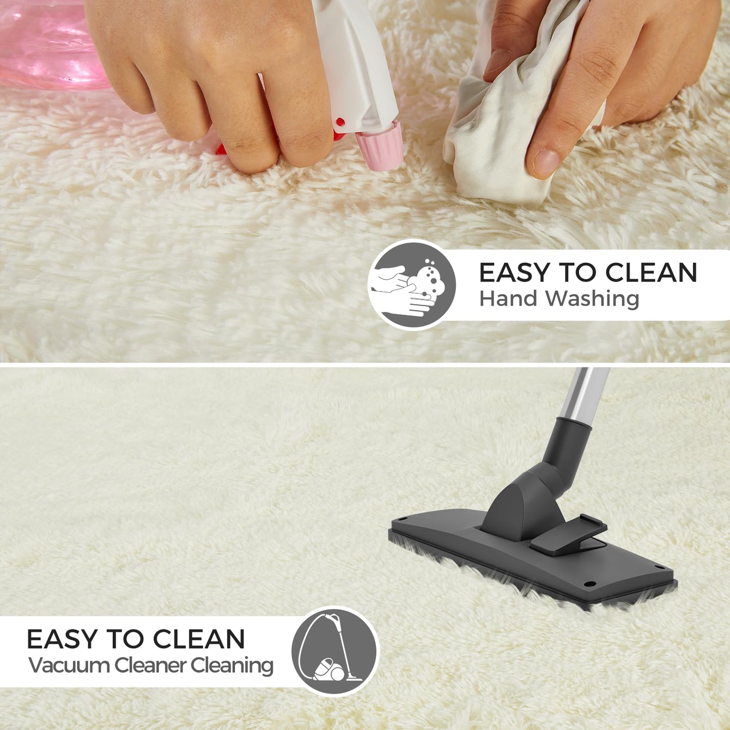 5x8 Grey Ultra-Soft Shag Rug