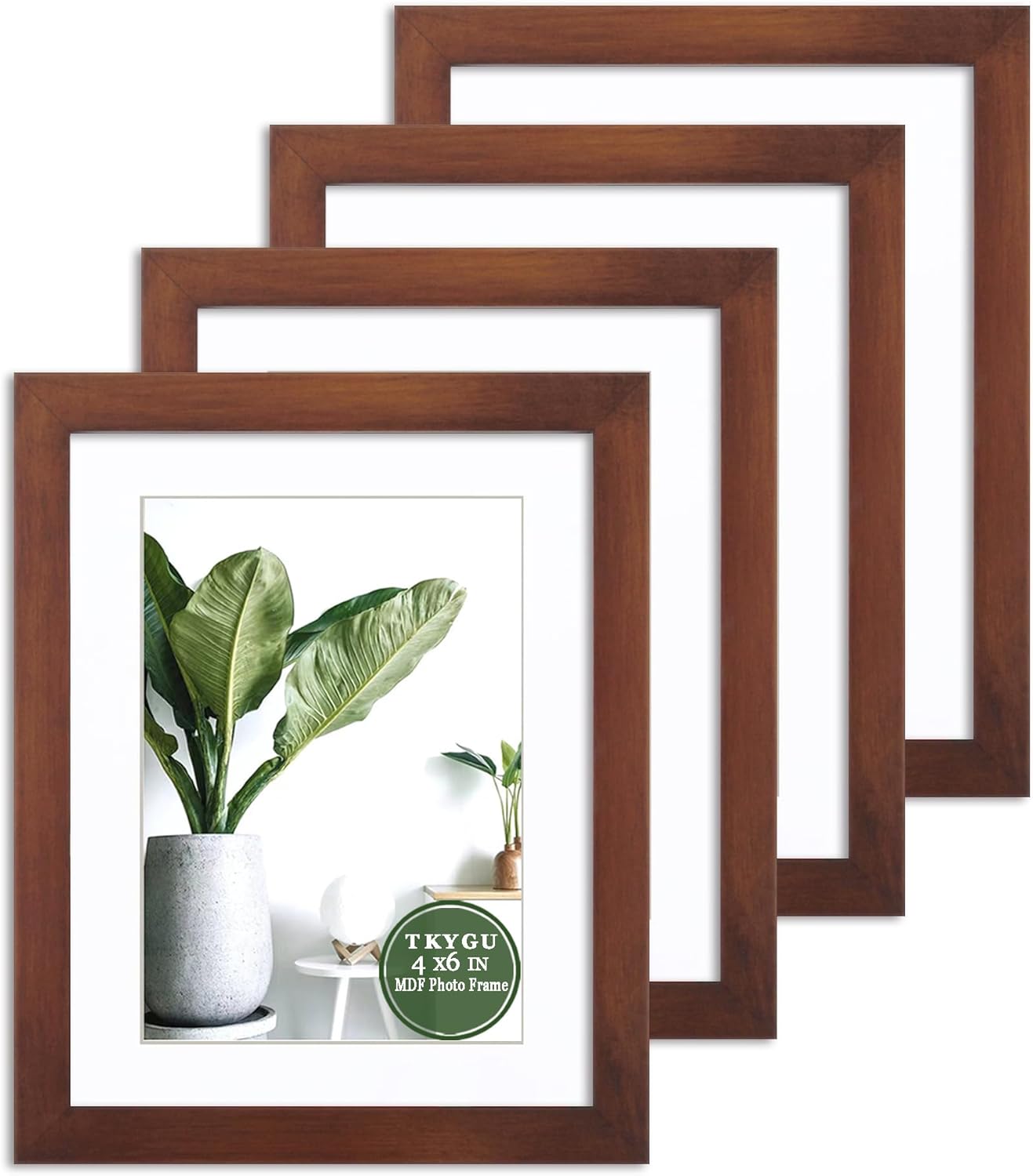 3-Pack 4x6 Black Wooden Photo Frames