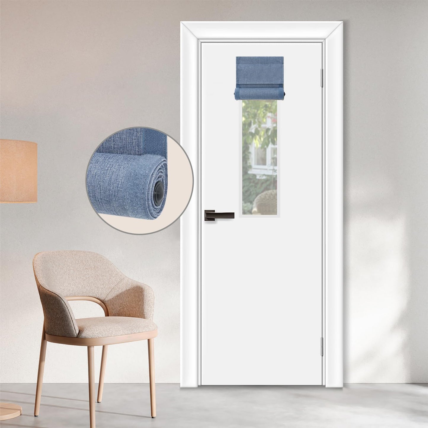 WDFour French Door Curtain – Light Gray