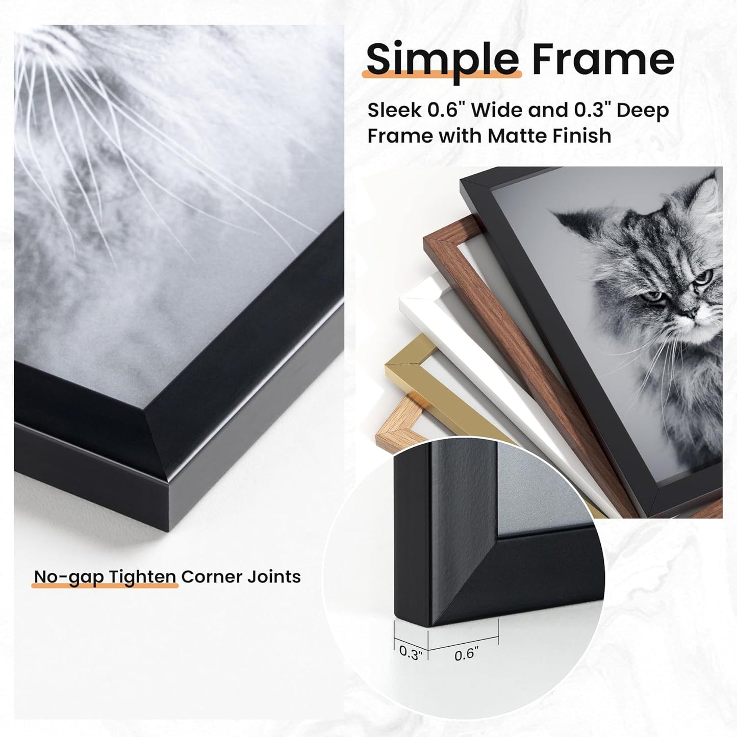 15-Piece Black Wall Frame Set