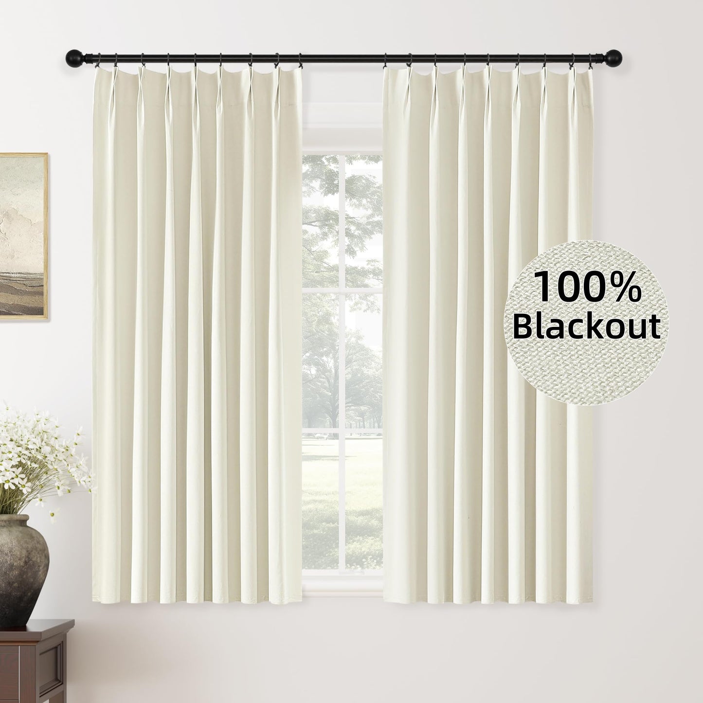 ChrisDowa Blackout Curtains 102" – 2 Panels