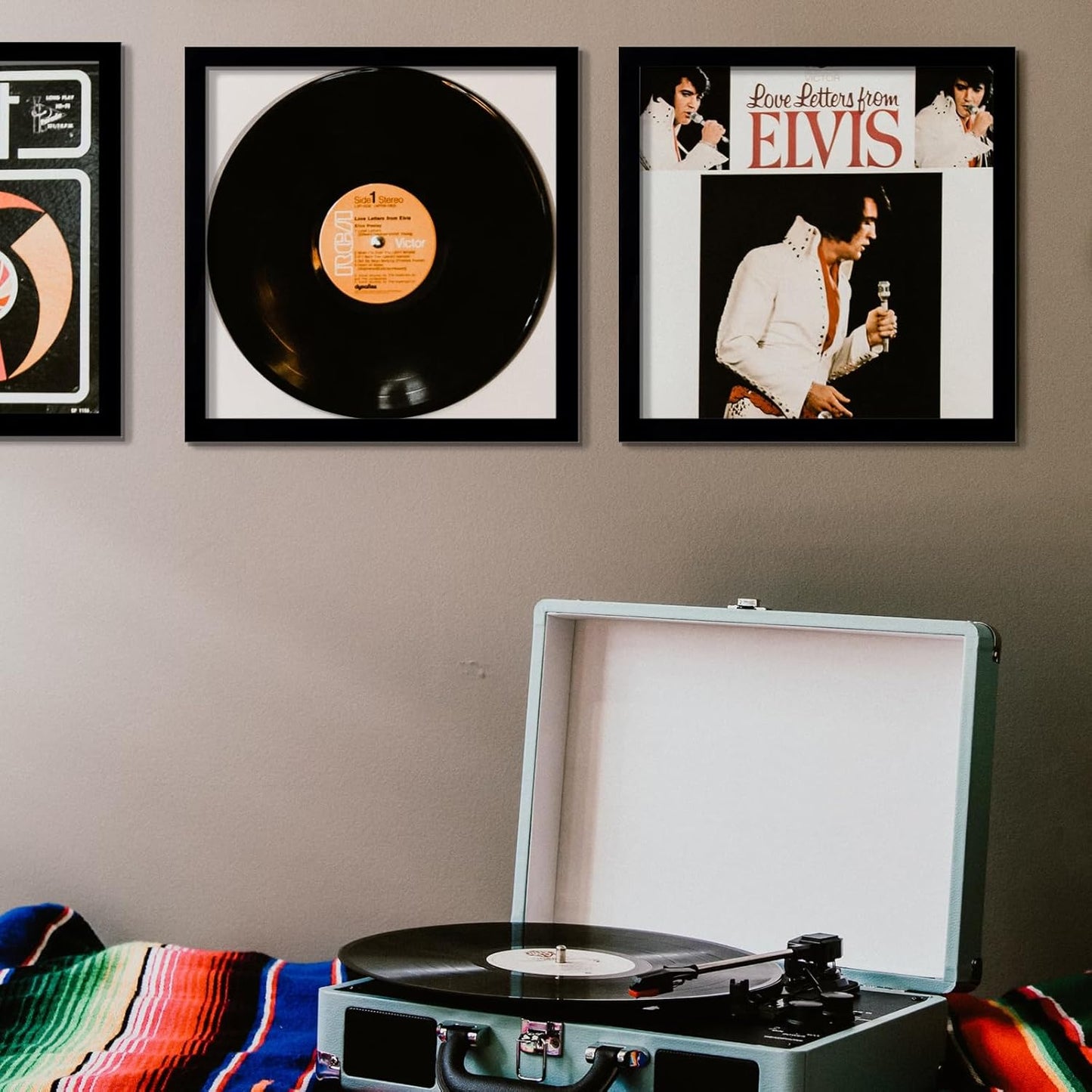 4-Pack 12.5" White Vinyl Record Frames