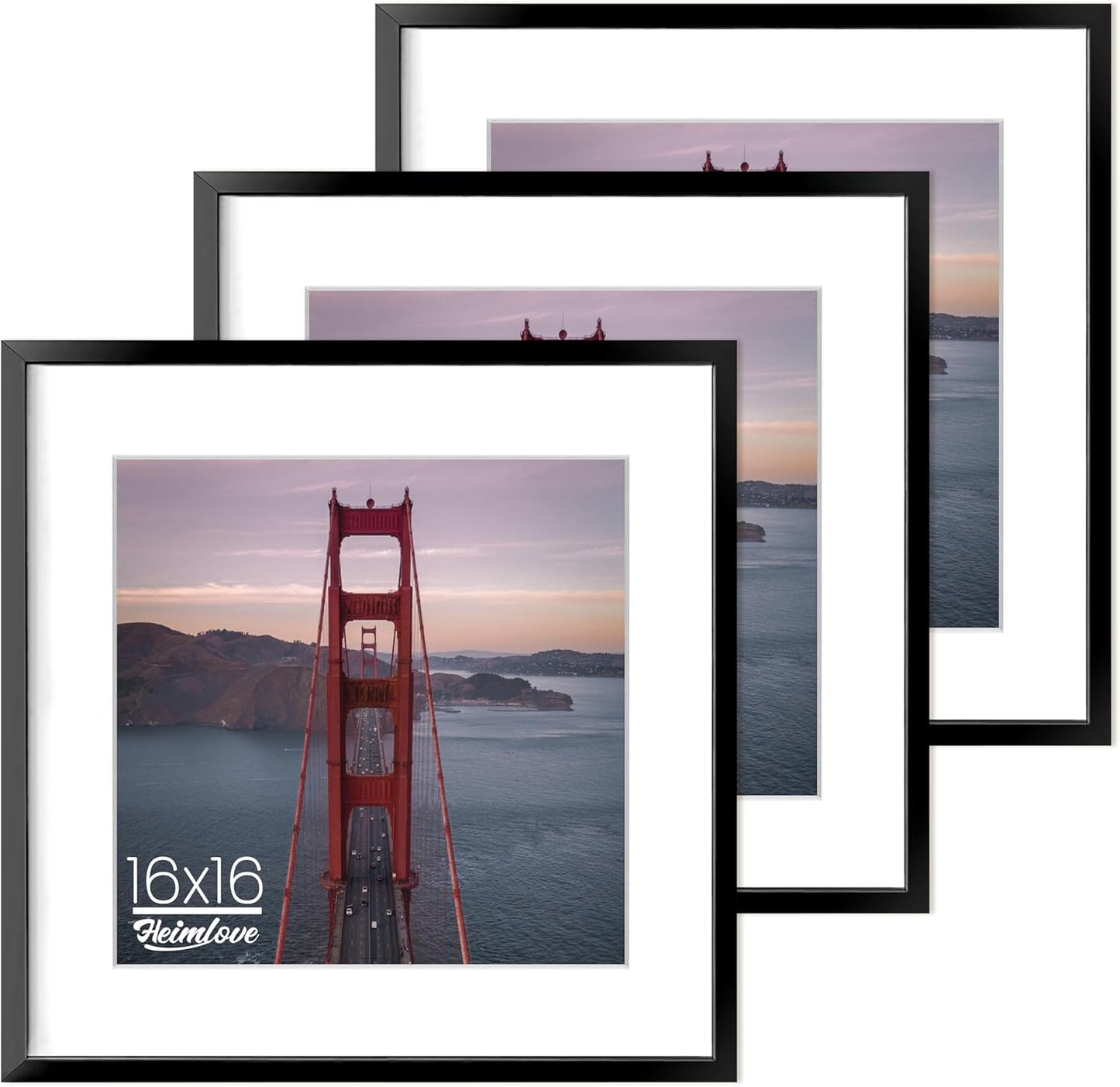 Heimlove 3-Pack 16x20 Black Metal Frames