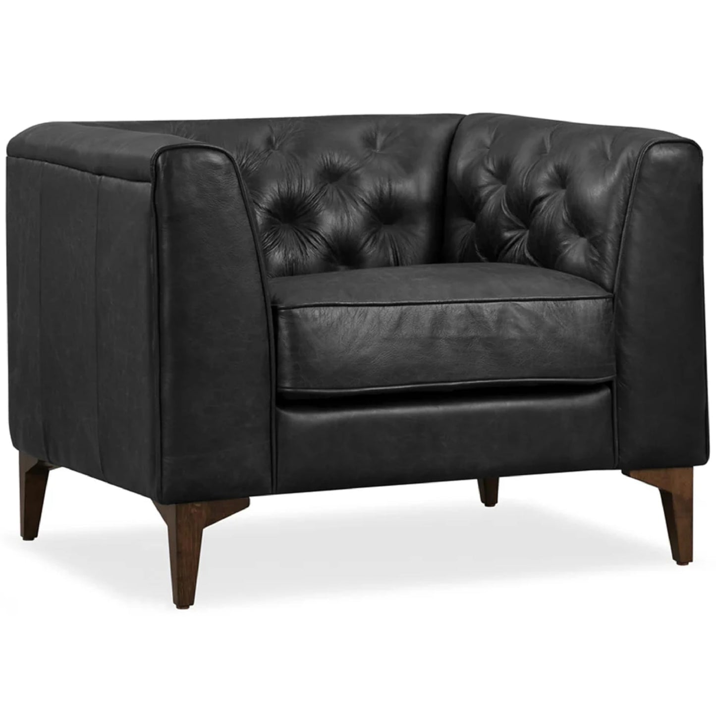 POLY & BARK 74" Leather Sofa – Cognac Tan