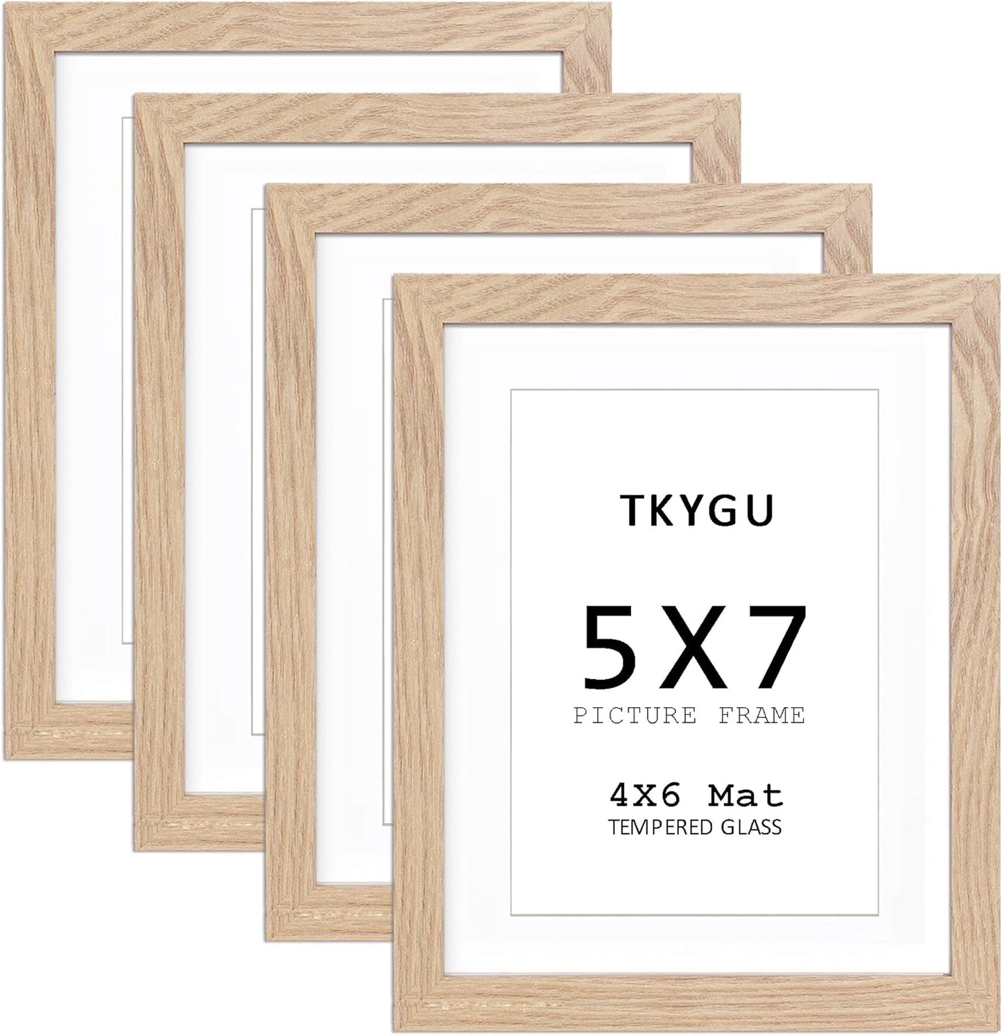 3-Pack 4x6 Black Wooden Photo Frames