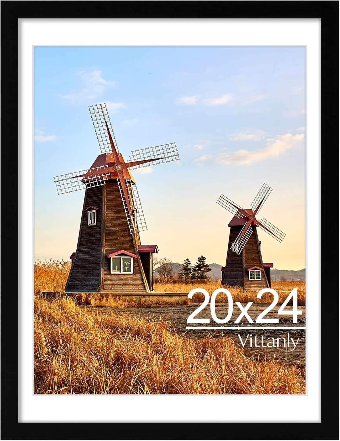 Vittanly 2-Pack Black 11x14 Frames