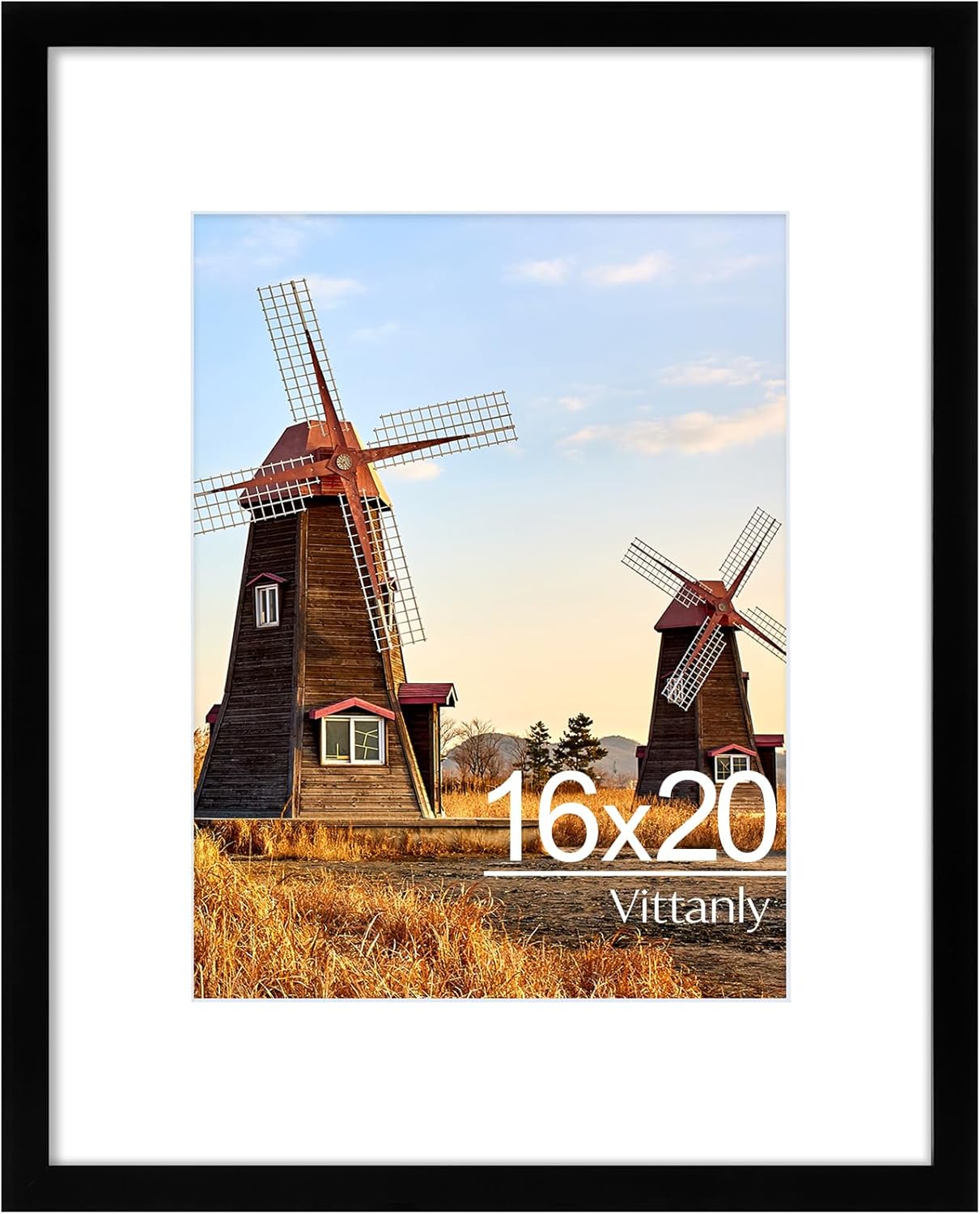 Vittanly 2-Pack Black 11x14 Frames