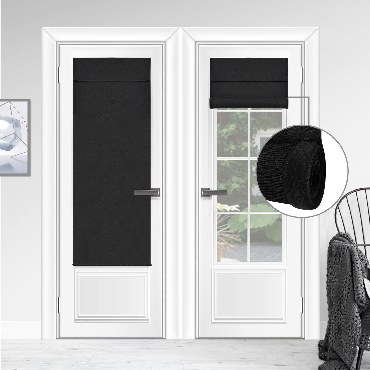 WDFour French Door Curtain – Light Gray