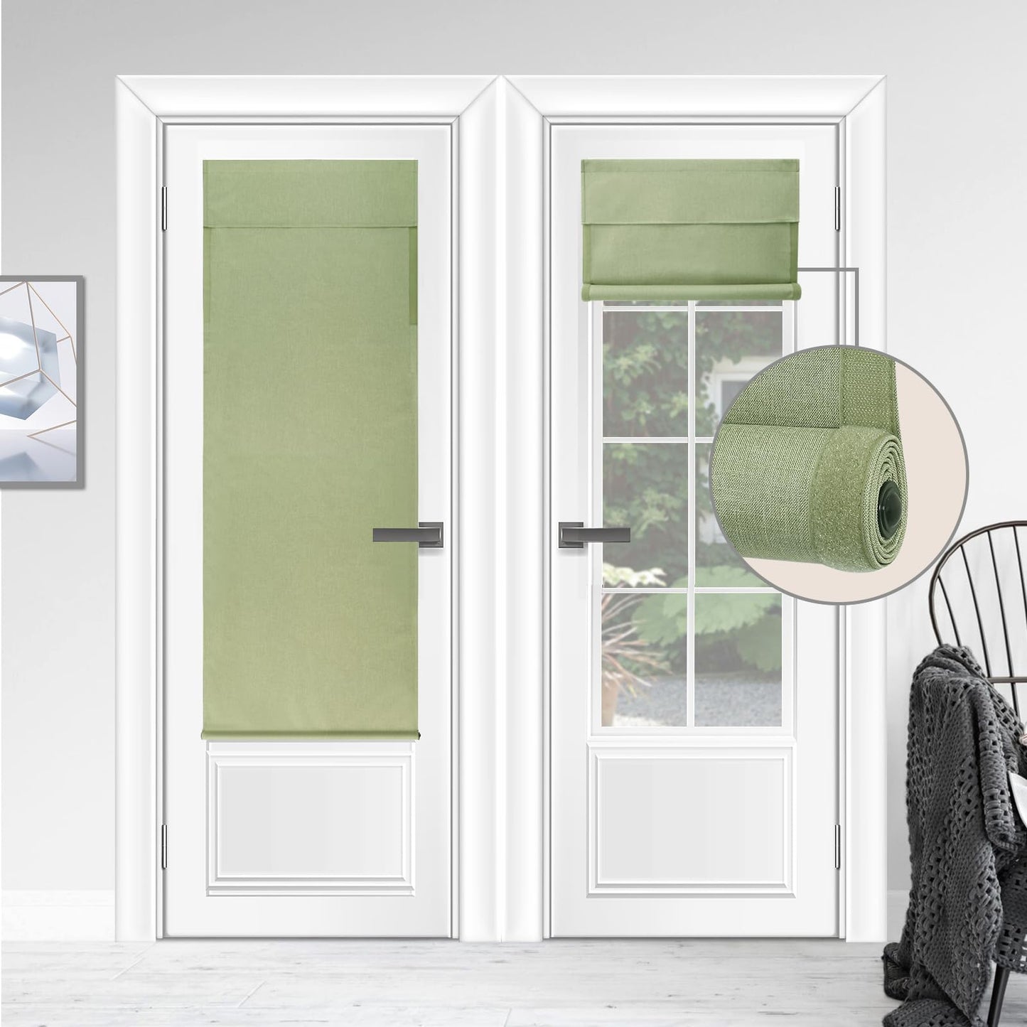 WDFour French Door Curtain – Light Gray