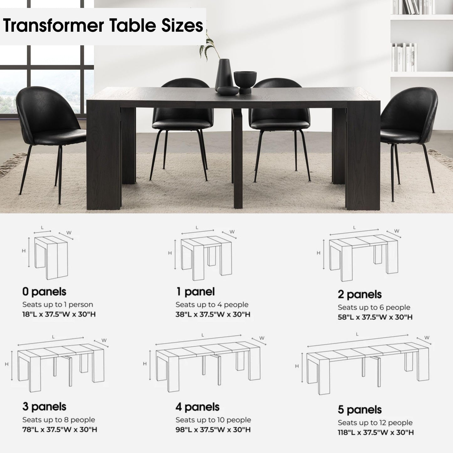 White Extendable Dining Table & Bench