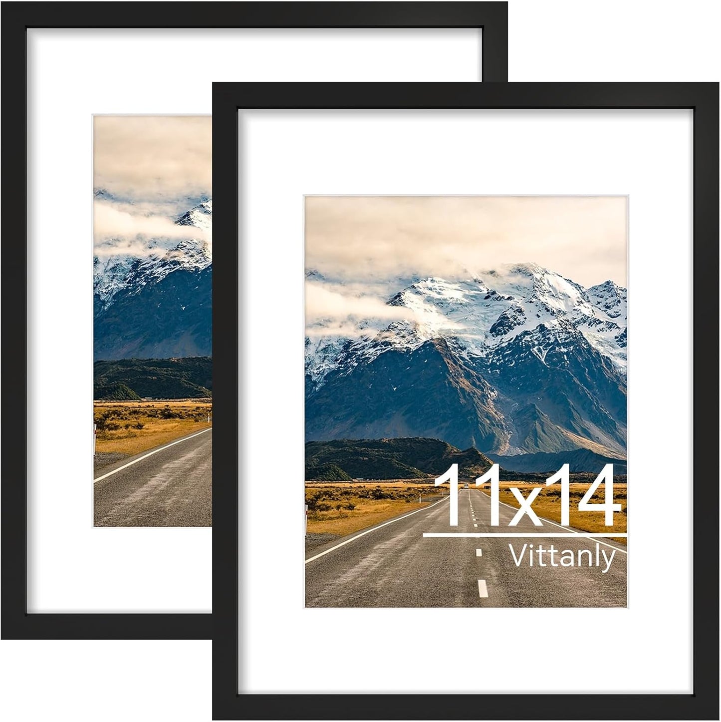 Vittanly 2-Pack Black 11x14 Frames