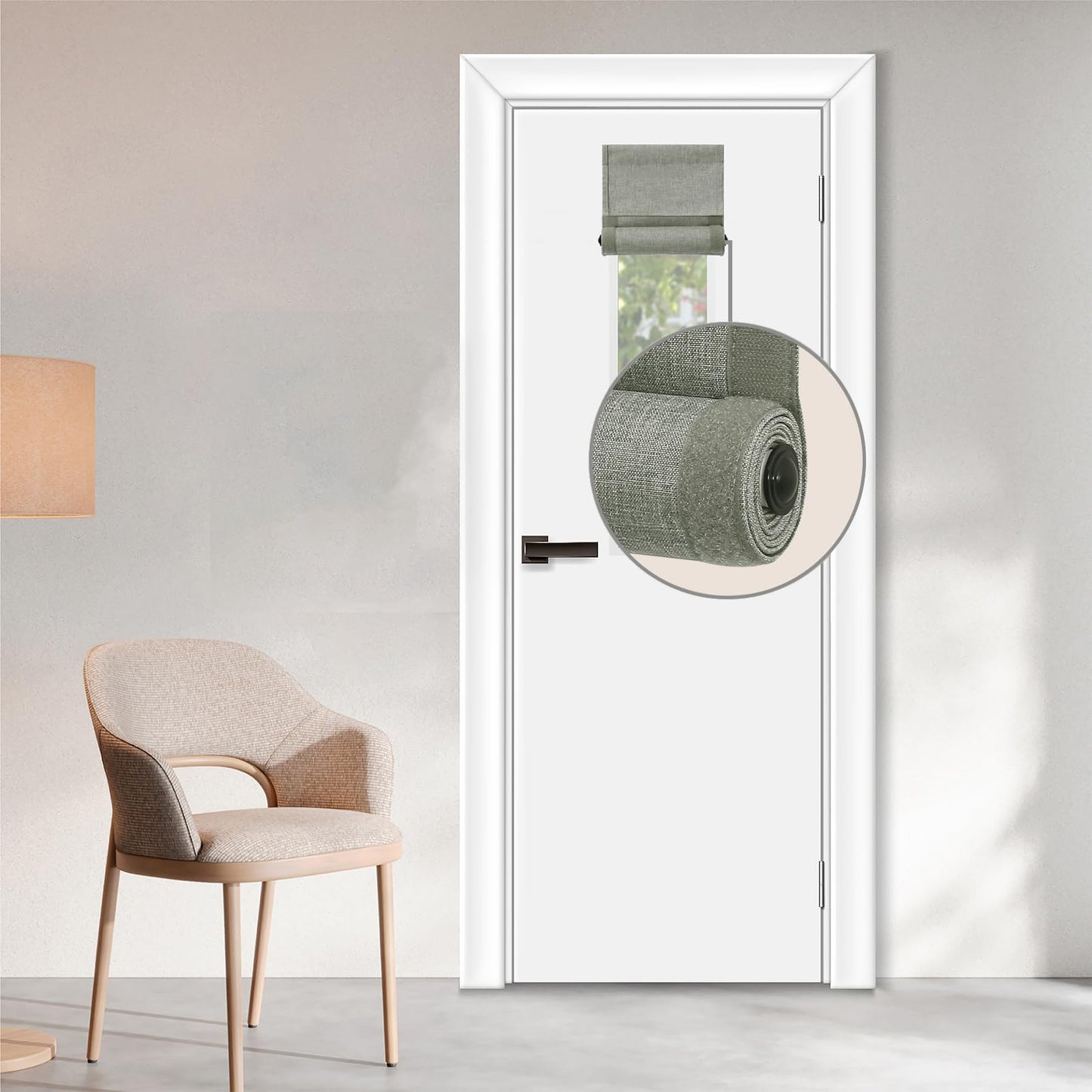 WDFour French Door Curtain – Light Gray