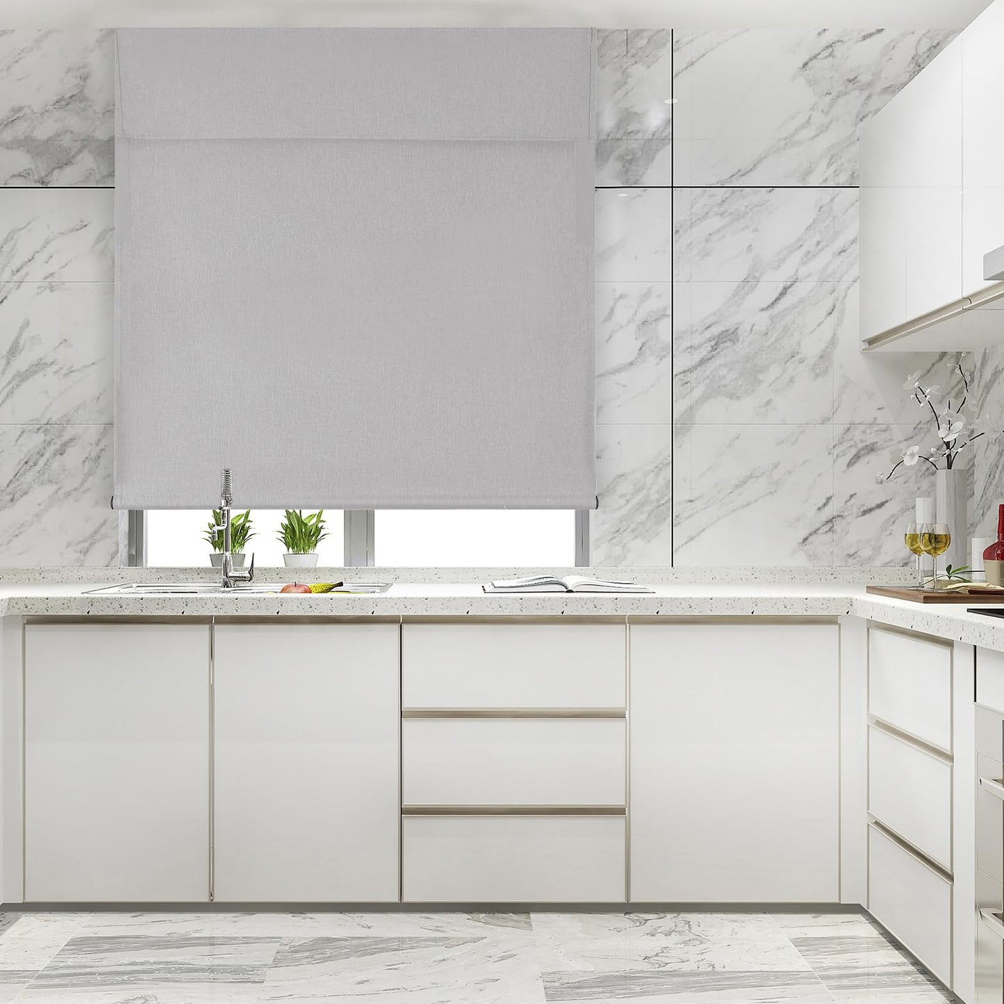 WDFour French Door Curtain – Light Gray