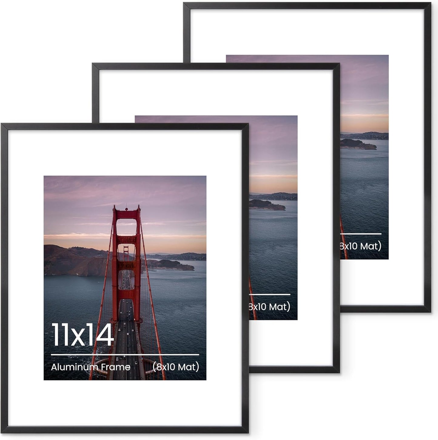 Heimlove 3-Pack 16x20 Black Metal Frames