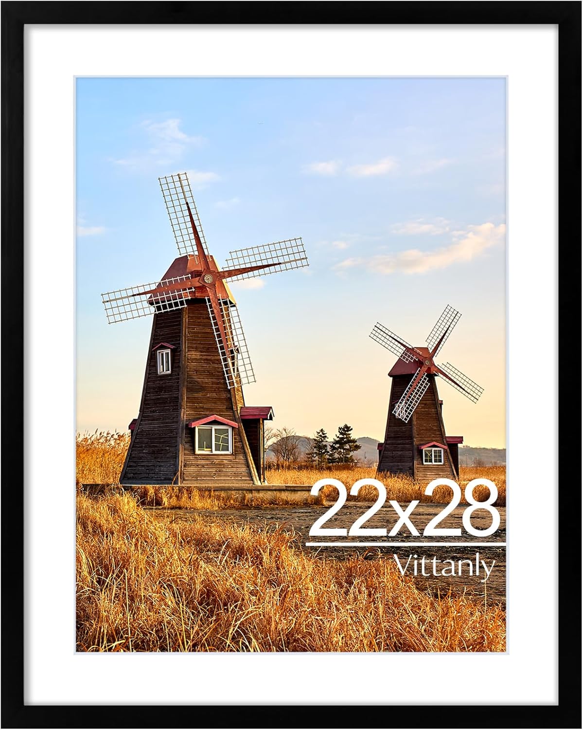 Vittanly 2-Pack Black 11x14 Frames