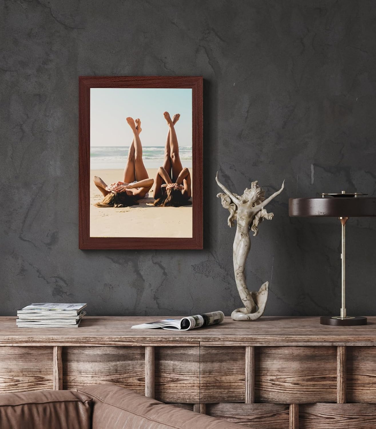 3-Pack 4x6 Black Wooden Photo Frames