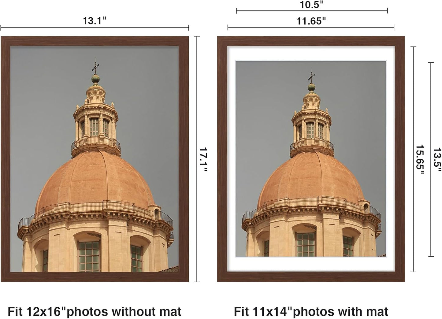 Vittanly 2-Pack Black 11x14 Frames