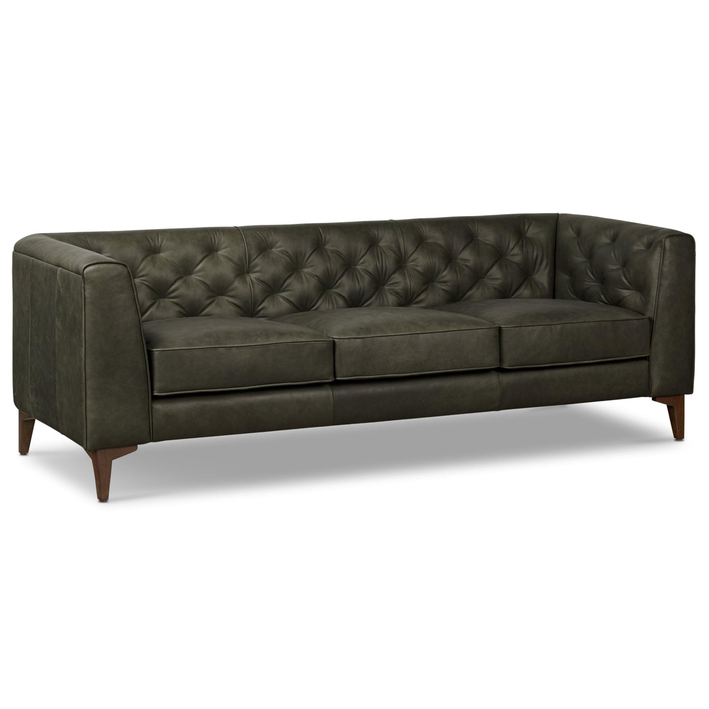 POLY & BARK 74" Leather Sofa – Cognac Tan