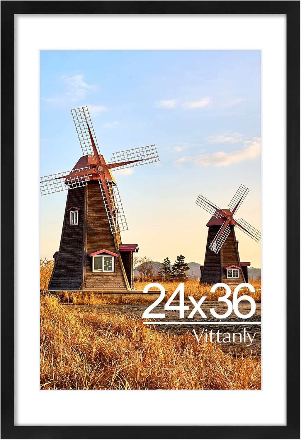 Vittanly 2-Pack Black 11x14 Frames