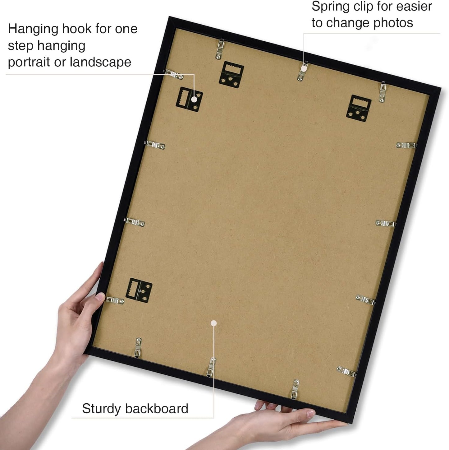 Vittanly 2-Pack Black 11x14 Frames