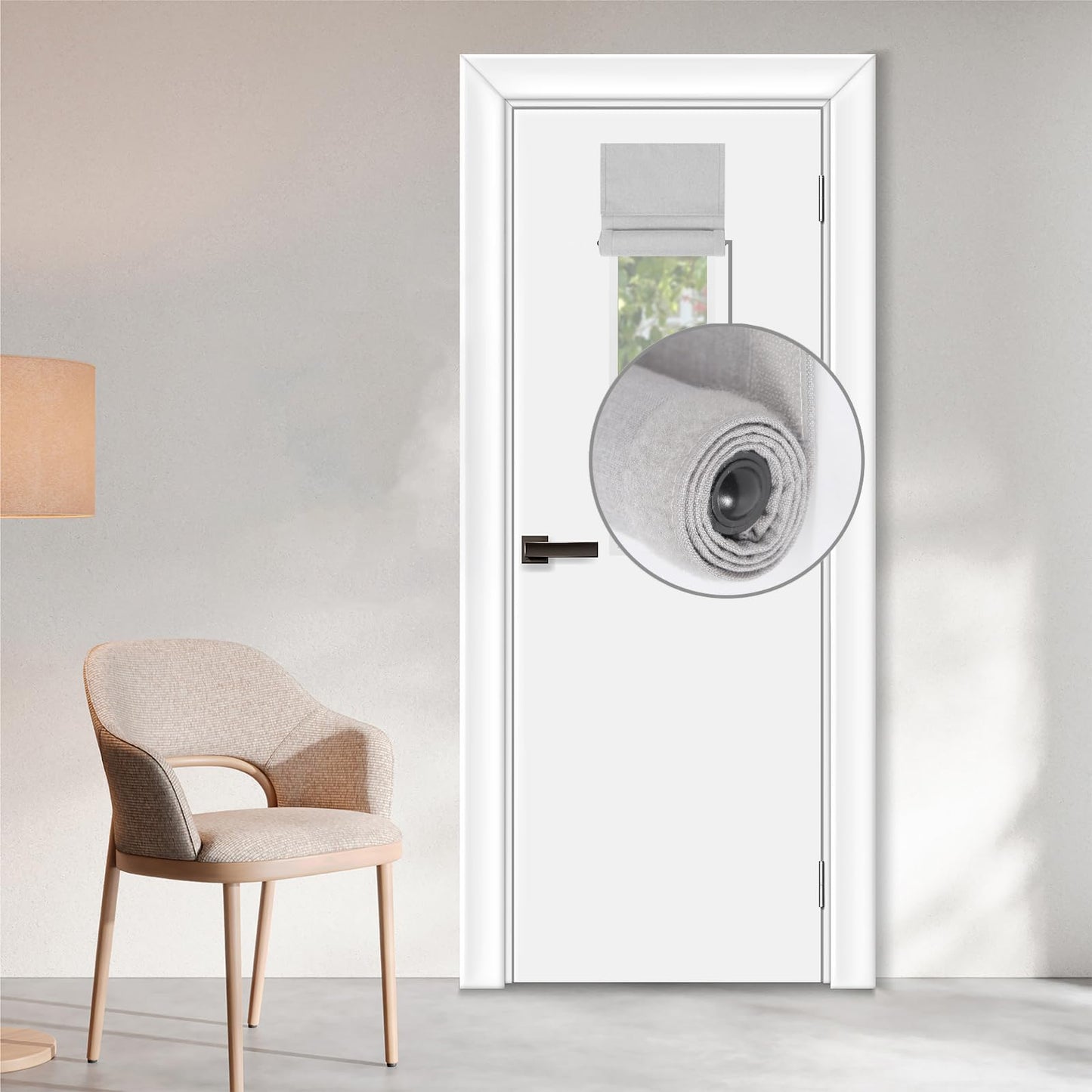 WDFour French Door Curtain – Light Gray