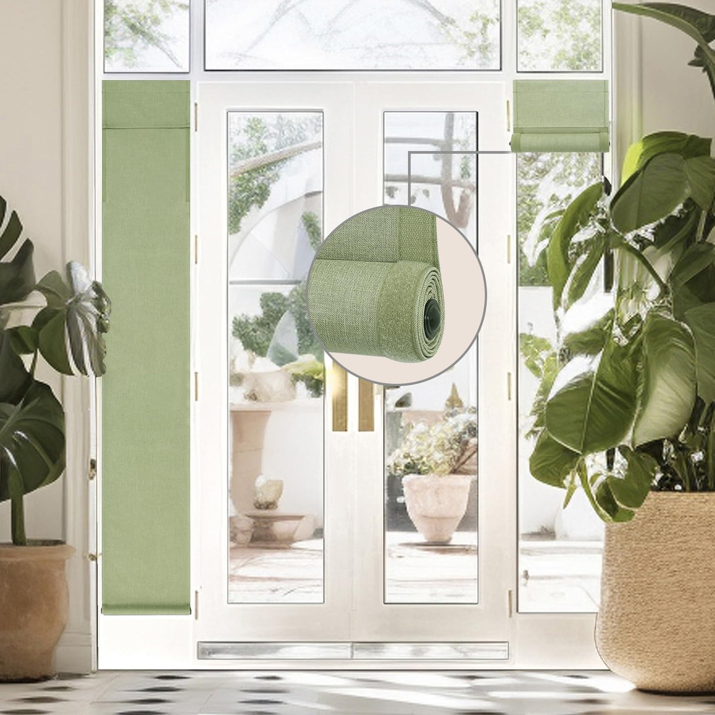 WDFour French Door Curtain – Light Gray