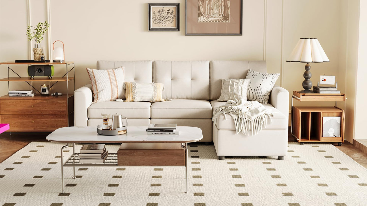 LINSY HOME Modular Sectional Sofa – Dark Gray