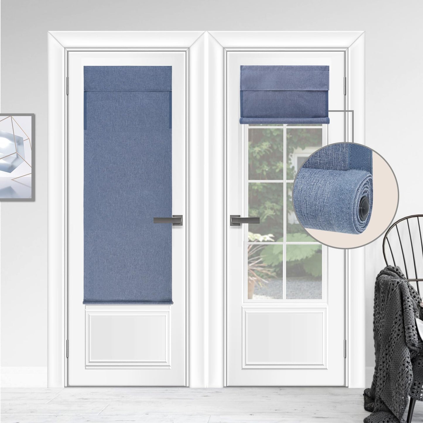 WDFour French Door Curtain – Light Gray