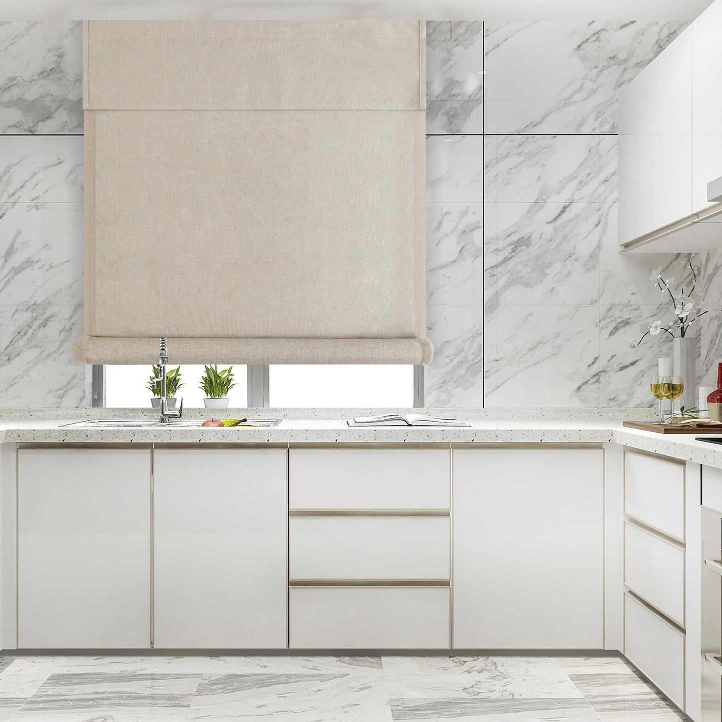 WDFour French Door Curtain – Light Gray