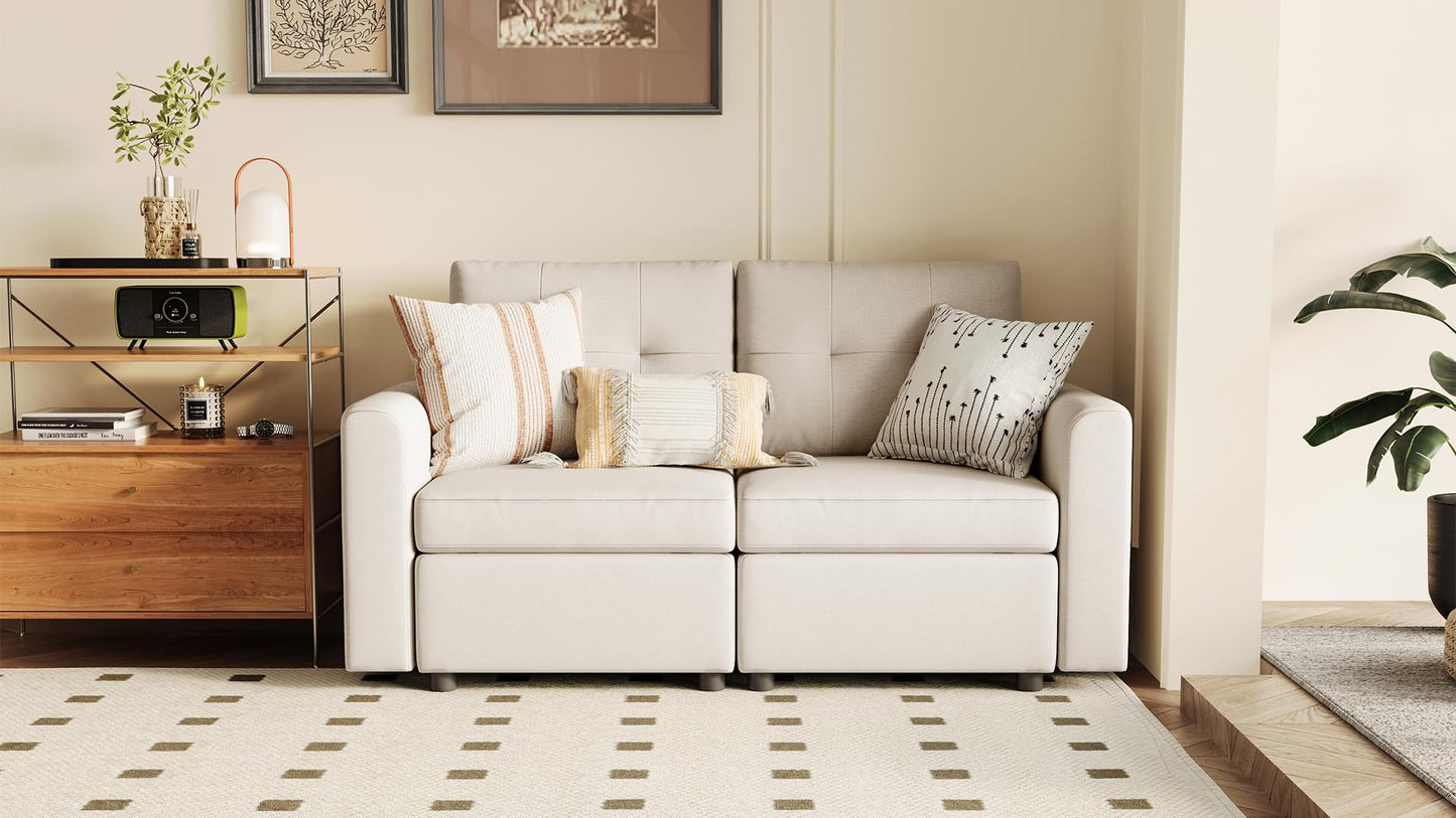 LINSY HOME Modular Sectional Sofa – Dark Gray