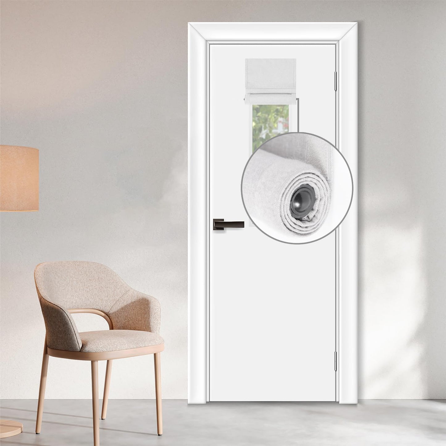 WDFour French Door Curtain – Light Gray