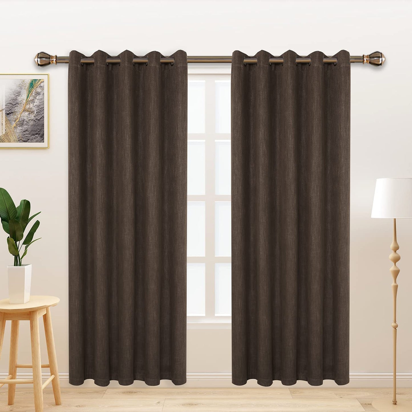 LORDTEX Blackout Curtains – Ivory, 2 Panels