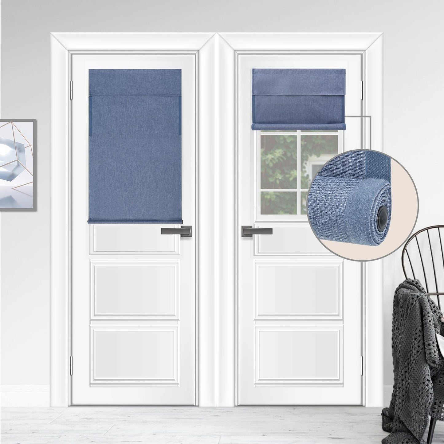 WDFour French Door Curtain – Light Gray