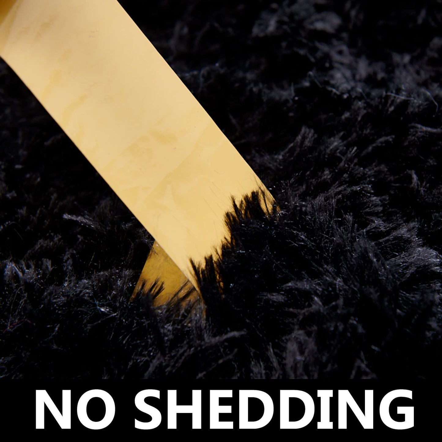 FJZFING 4x4 Light Grey Round Shag Rug