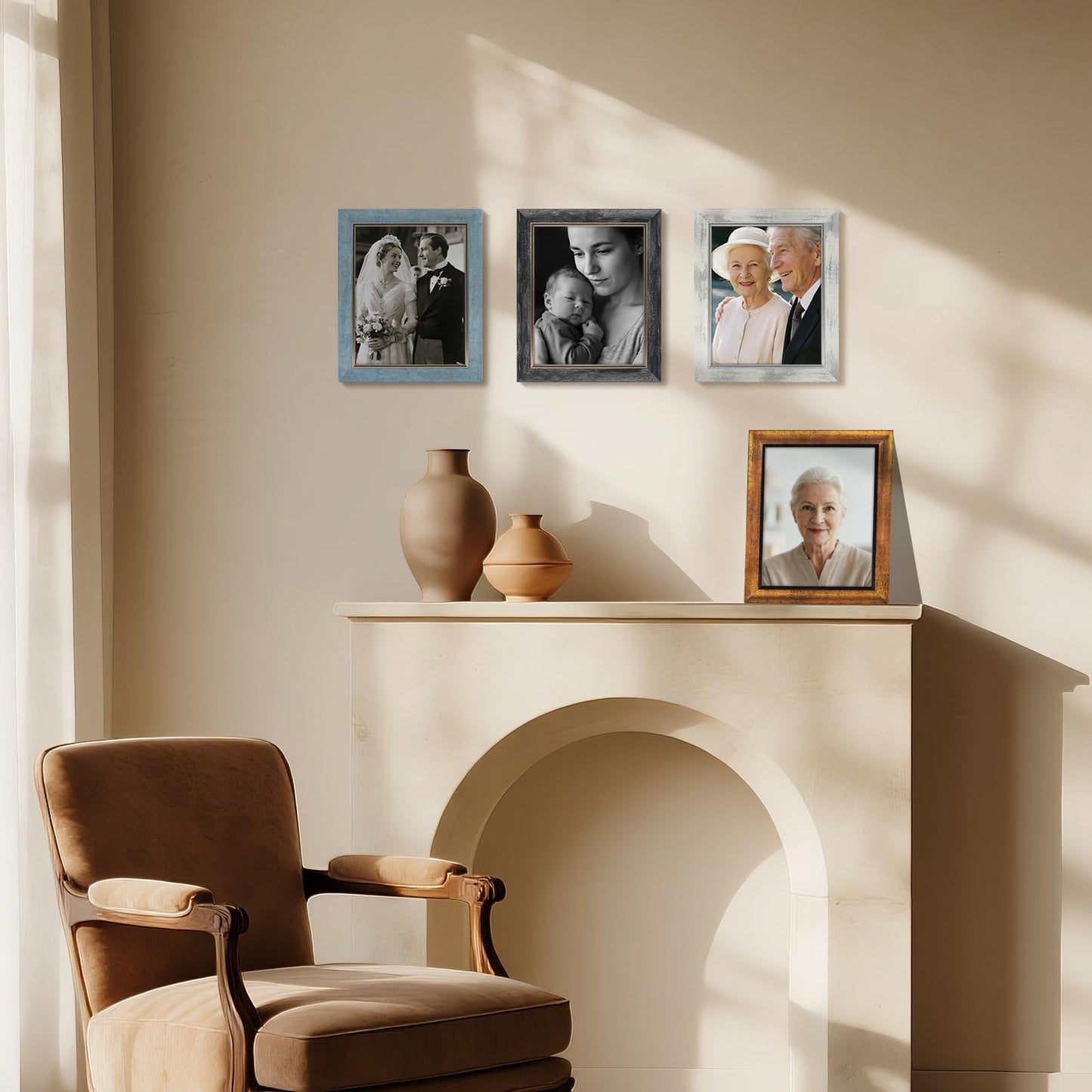 XUANLUO 4-Pack 5x7 Photo Frames