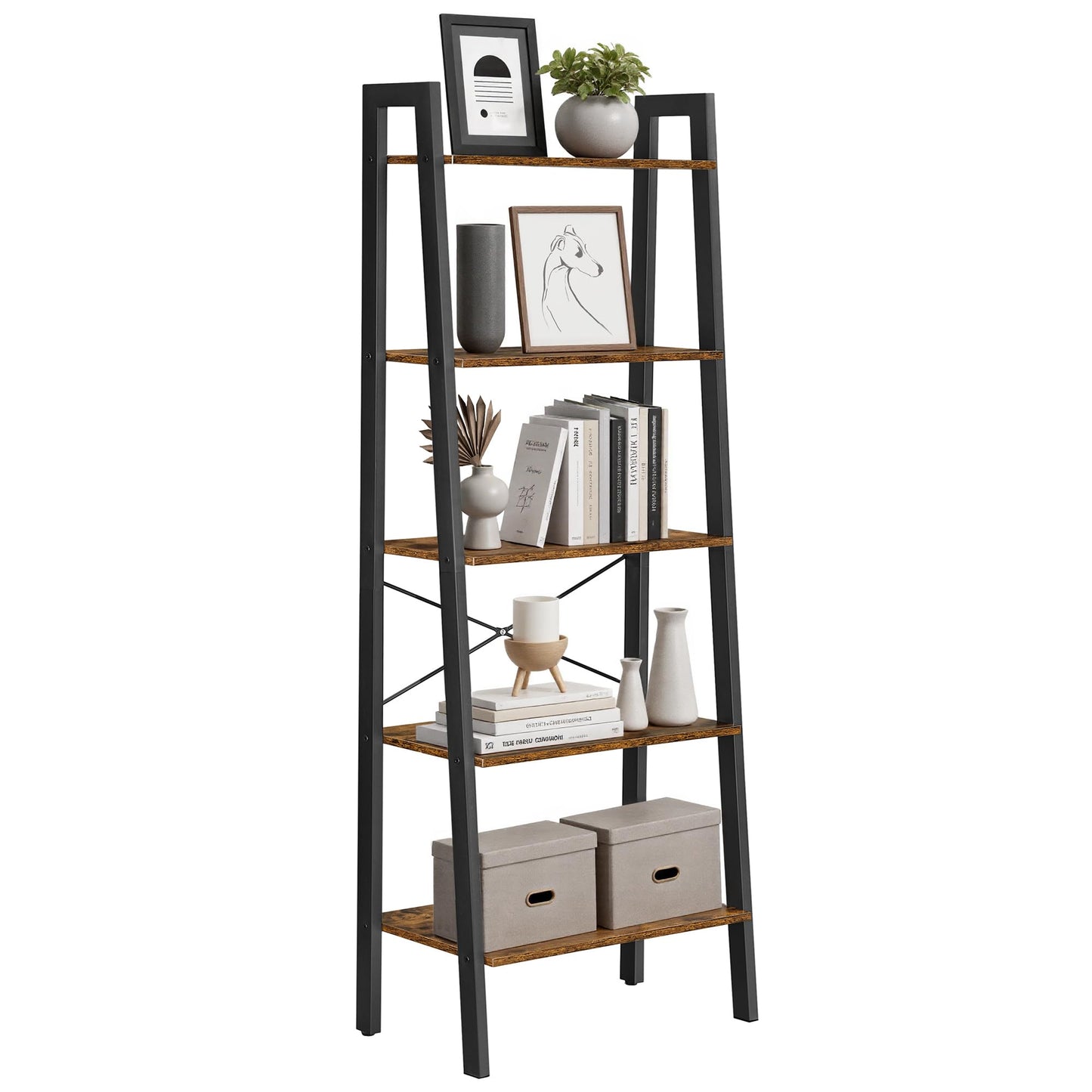 VASAGLE 5-Tier Ladder Bookshelf