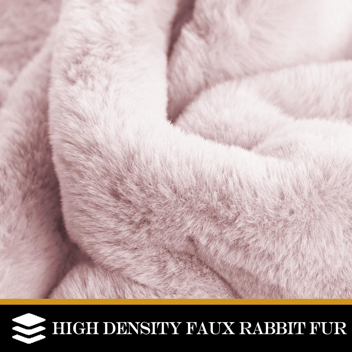 Latepis 3ft White Faux Fur Round Rug