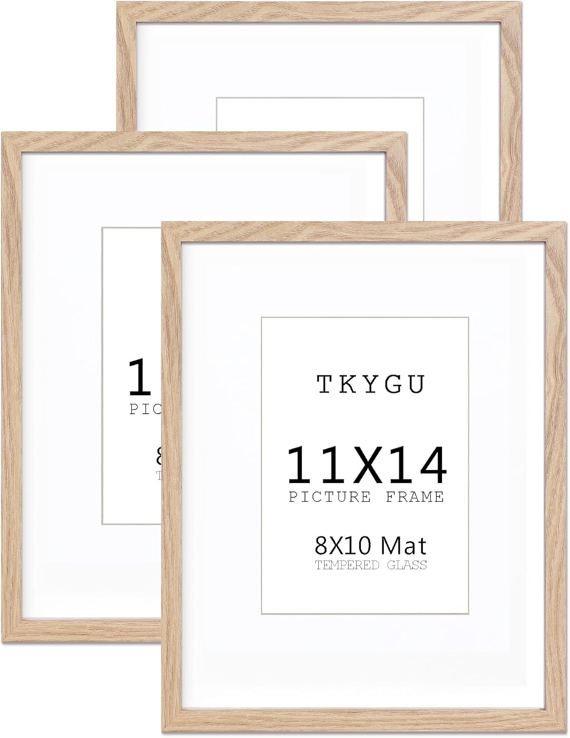 3-Pack 4x6 Black Wooden Photo Frames