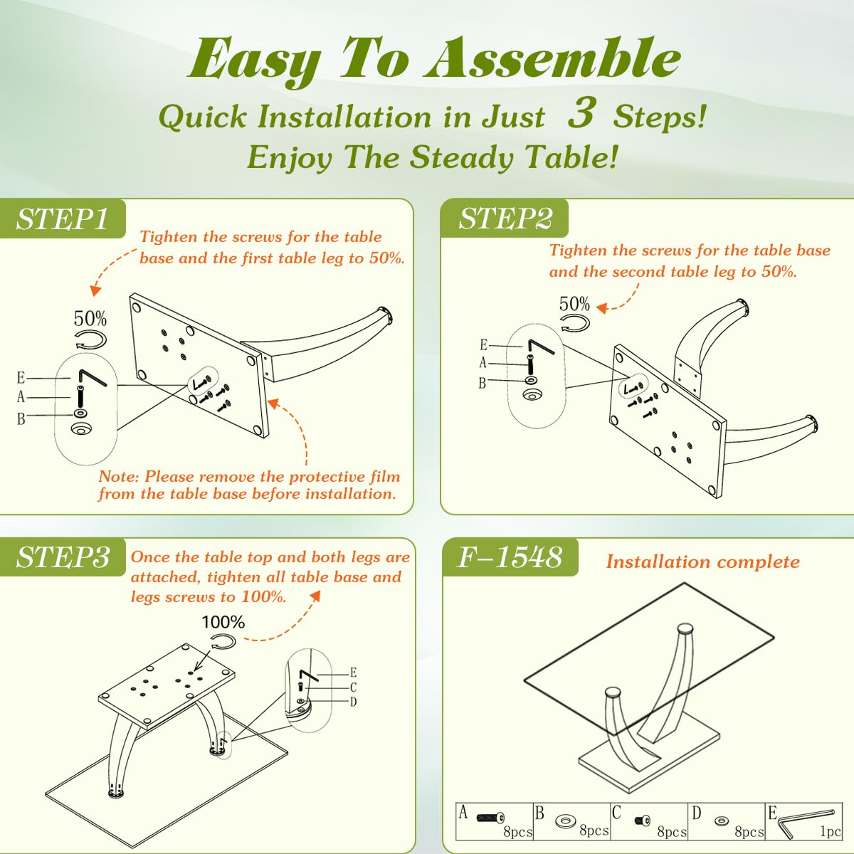 71" Black & Gold Dining Set for 8