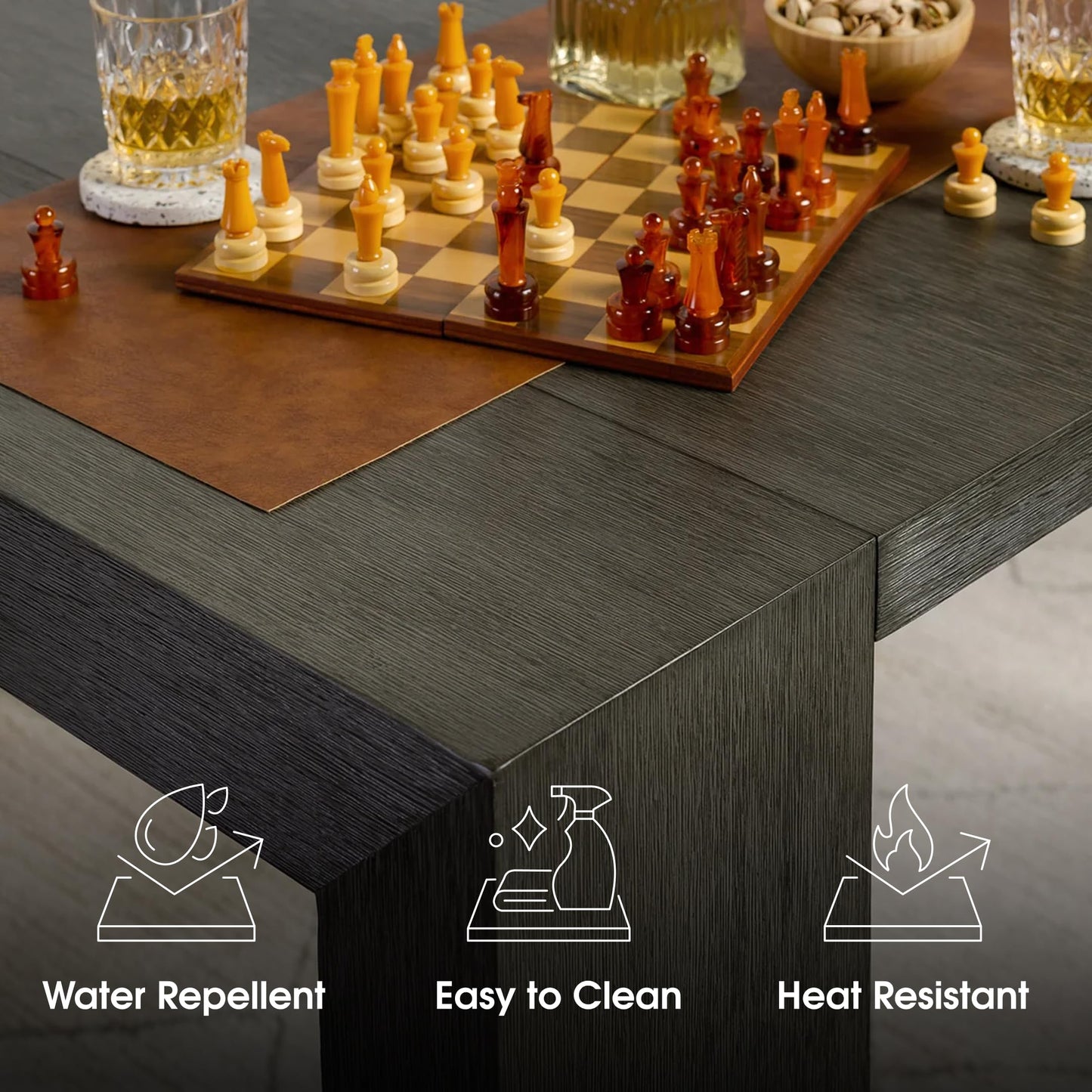 White Extendable Dining Table & Bench