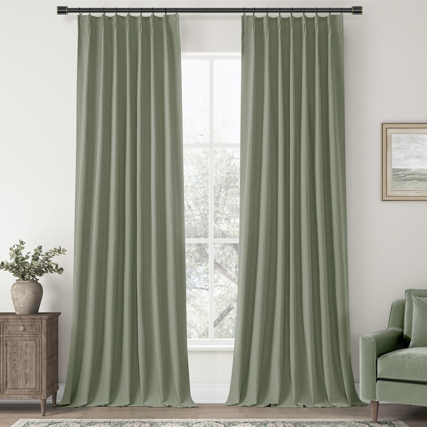 ChrisDowa Blackout Curtains 102" – 2 Panels