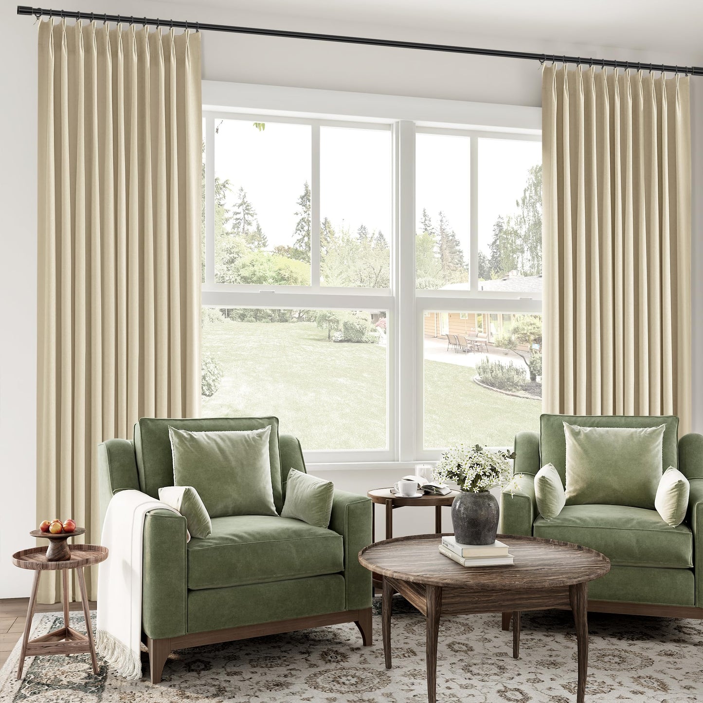 ChrisDowa Blackout Curtains 102" – 2 Panels